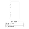 A6 6-Hole Notebook Refill: Blank, Grid, Lined Pages for Student Diaries