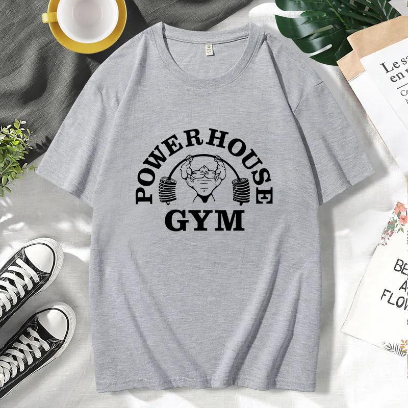 Summer Gym T-Shirts Cotton Oversized Women's T Shirt Graphic Print Sporty Men Tee High Quality Women's Clothes