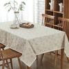 Bloom Table Cover with Lace,Customizable Blending Flower Tablecloth,for Home Kitchen Dinning Tea Coffee Table Decoration