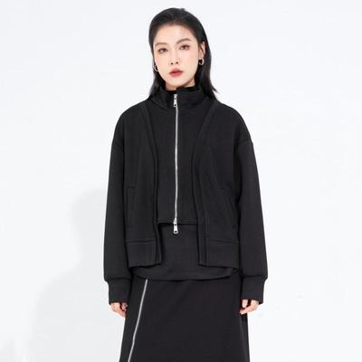 Long Sleeve Plus Size Black Cotton Jaket Causal Loose Spring Autumn Winter Women Jacket Coat