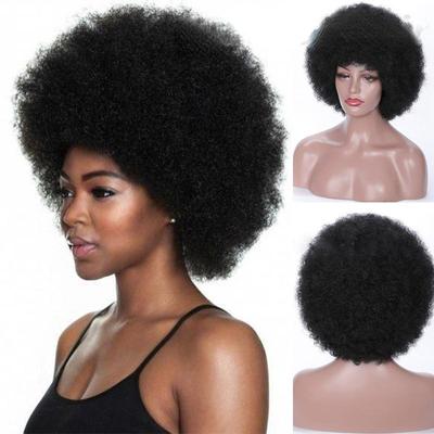Modische kurze schwarze Haare, volle Perücken, neueste Afro-Lockenperücke für Frauen