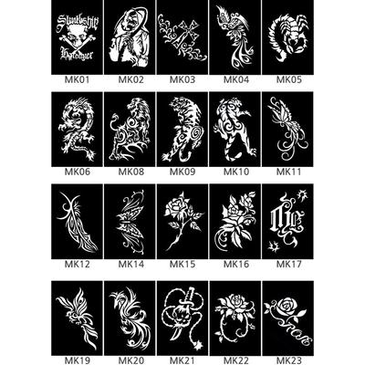 Tattoo Stencil MK20 Types 14cm X 10cm, MK19, 1 Piece