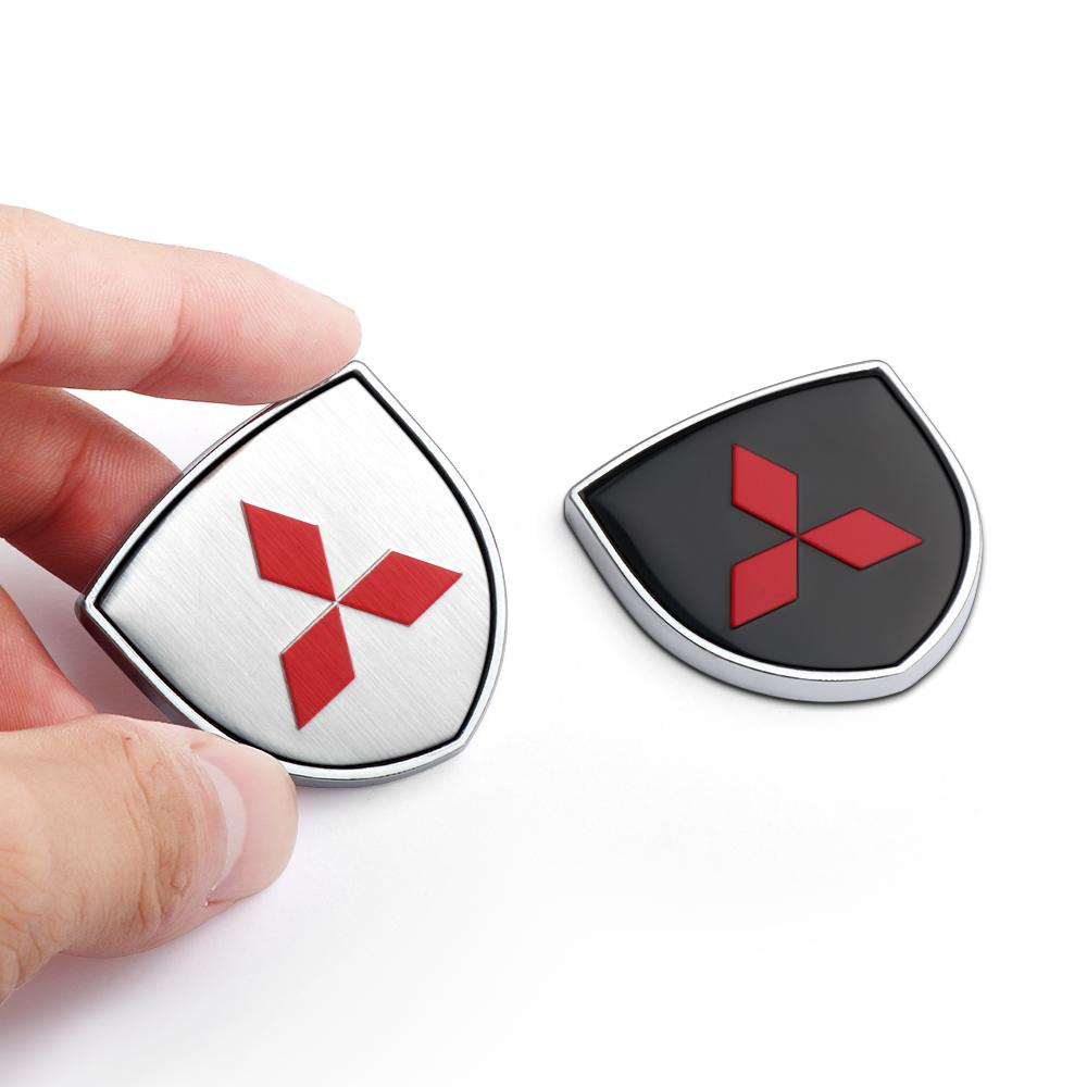 Adesivo per Auto Meta 3D Scudo Portiera Auto Emblema Adesivo per Carrozzeria Auto Per Mitsubishi ASX Lancer Pajero Outlander L200 EVO Lancer EX