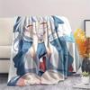 Gawr Gura Print Flanelldecke, Hohe Qualität, Bequem für alle Jahreszeiten, Heimdekoration, Wärme und Komfort, Perfekt für Weihnachtsgeschenke27