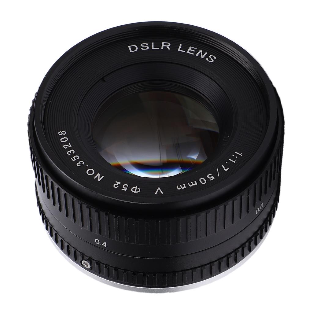 50mm F1.7 Festbrennweite Objektiv Passend für Pentax K1 K 1 Mark II Vollformatkamera Große Blende Manueller Fokus Kameraobjektiv Ersatz