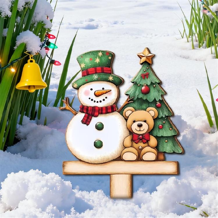 Handcrafted Santa Holiday Welcome Sign Natural Wood Door Plaque Easy Setups Christmas Decoration For Family
