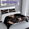 3pcs Resident Evil Leon S. Kennedy2 pattern bedding set duvet cover set includes duvet cover &pillowcases, perfect all season bedroom decoration & gif