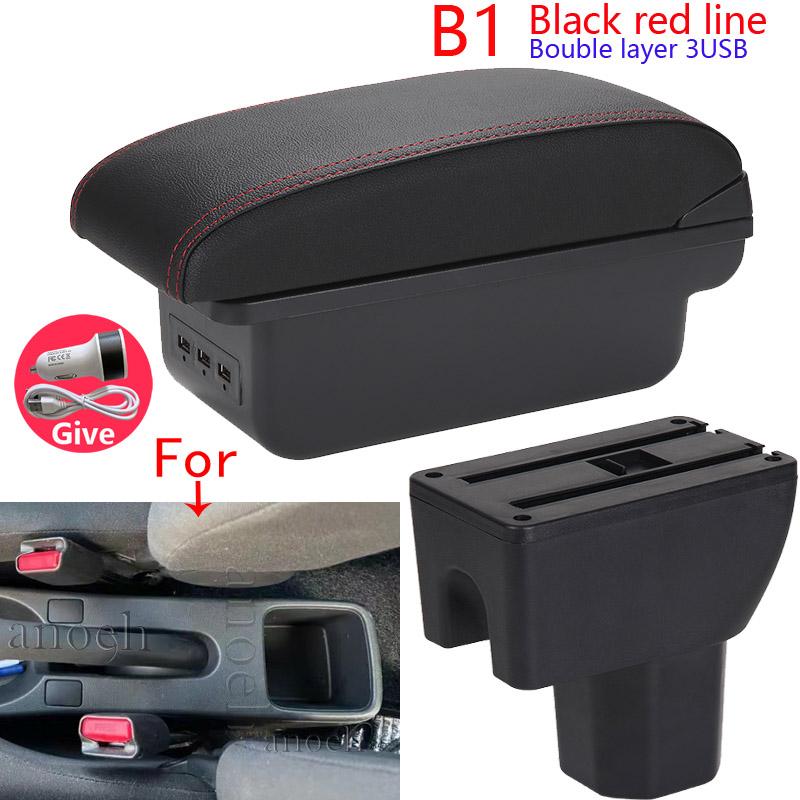 For Suzuki Splash Armrest Box Car Storage Box Arm Car Accessories Interior Details Retrofit Parts PU Leather Easy Installation