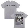 Unisex Miley Cyrus Flower Lyrics TShirt 90s Poster Design 100 Cotton Fashion Vintage High Quality Casual Wome And Men Tshirts