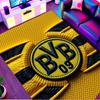 Kober s potiskem Borussia Dortmund, Omyvatelný podlahový koberec, Do předsíně, Koleje, Prádelny, Kanceláře, Pracovny, Bytový dekor, Dárek k narozeninám, Vánocům