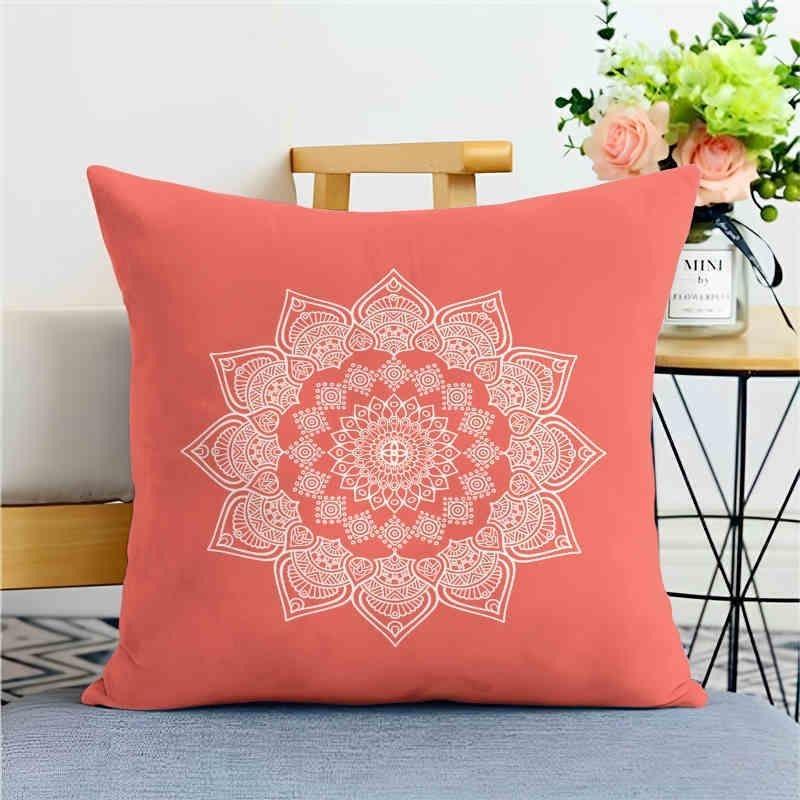 Classical Pattern Pillow Coversofa Living Room Cushion Cover Officewaist Pillow Bedside Square Pillowcase Removable and Washable