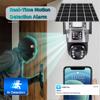 8MP 4K WiFi Wireless Solar Lens Dual Display 4G SIM IP CCTV Camera Motion Detection PTZ Security Protection Monitor