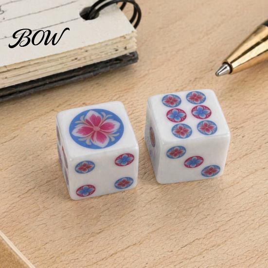 25mm Gaming Dice 2Pcs 25MM Mahjong Set, Decorative for Table Game, Board Portable Casino Theme Party, Mah Jongg Accessories, Gift Men Women