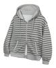 Gainsboro Stripe 2-Way Signature Zip-Up Hoodie_Gray