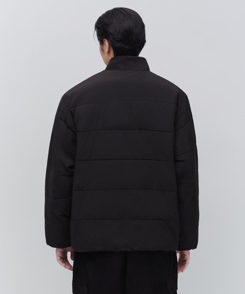 Musinsa Standard Daily Puffer Collarless Padded Jacket [Black]