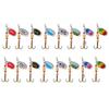 Rotating Glitter Spinners Fishing Lure Artificial EVA Fishing Bag  Pike Bass Trout