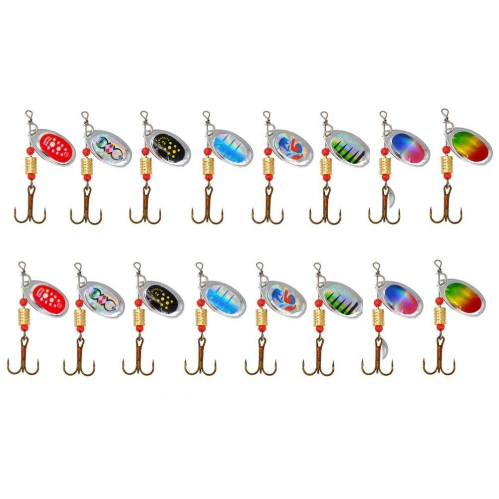 Rotating Glitter Spinners Fishing Lure Artificial EVA Fishing Bag Pike Bass Trout