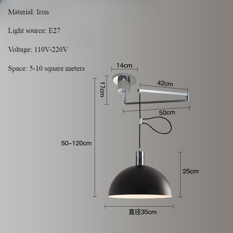 Displacement Expansion Restaurant Pendant Lamp Bauhaus Living Room Bedroom Board Chandeliers Nordic Modern Home Decor LED Lights