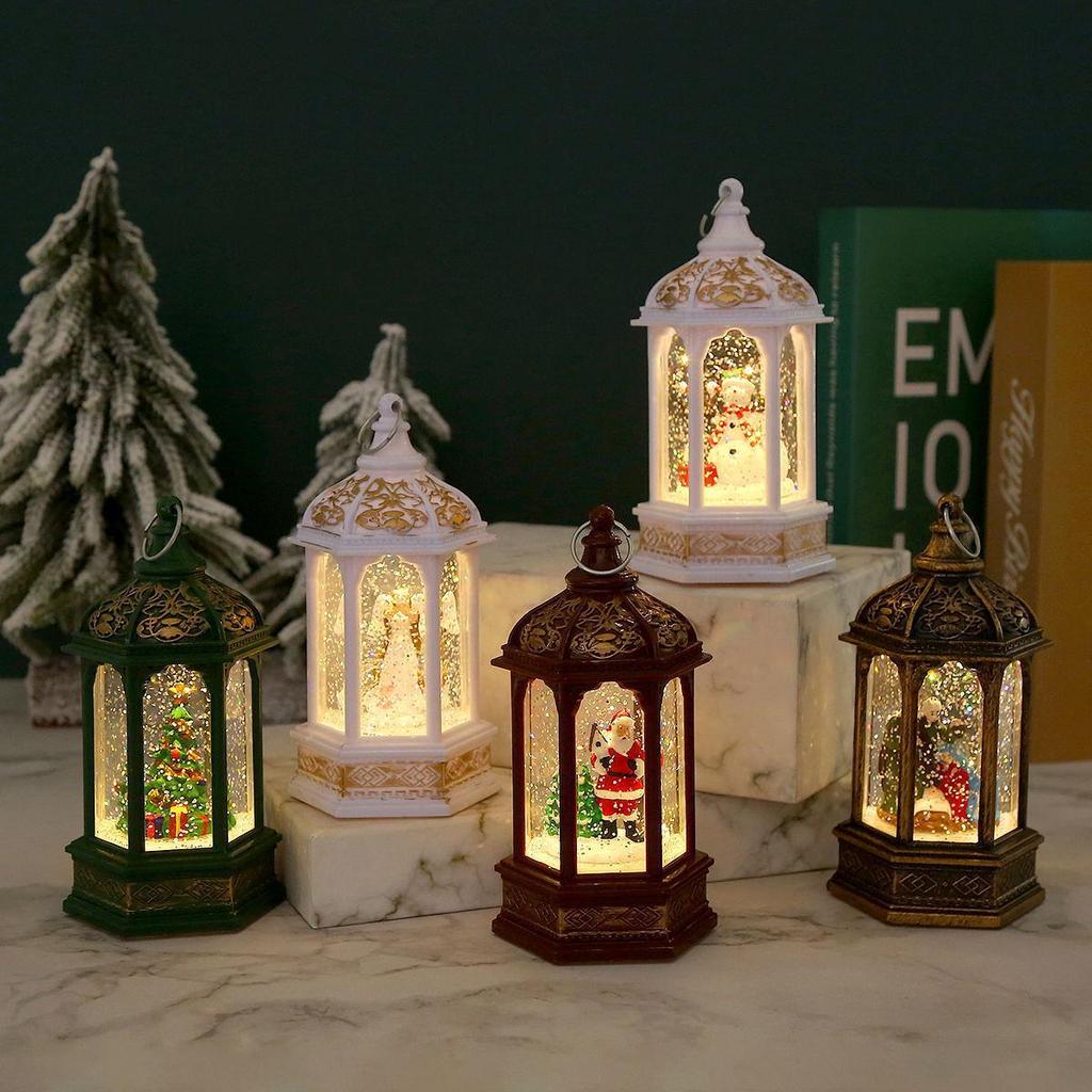 Santa Claus Lantern Night Light – Christmas Gift & Decoration