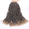 Soft Crochet Synthetic Hair Faux Locs Natural Style Pre Looped Goddess Locs High Temperature Fiber Black Women Braiding