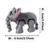 Cute Grey Elephant 3D Printed Toys Joints Movable Simulation Zoo Elephant Toy Model Home Decoration Children's Souvenir Gift
