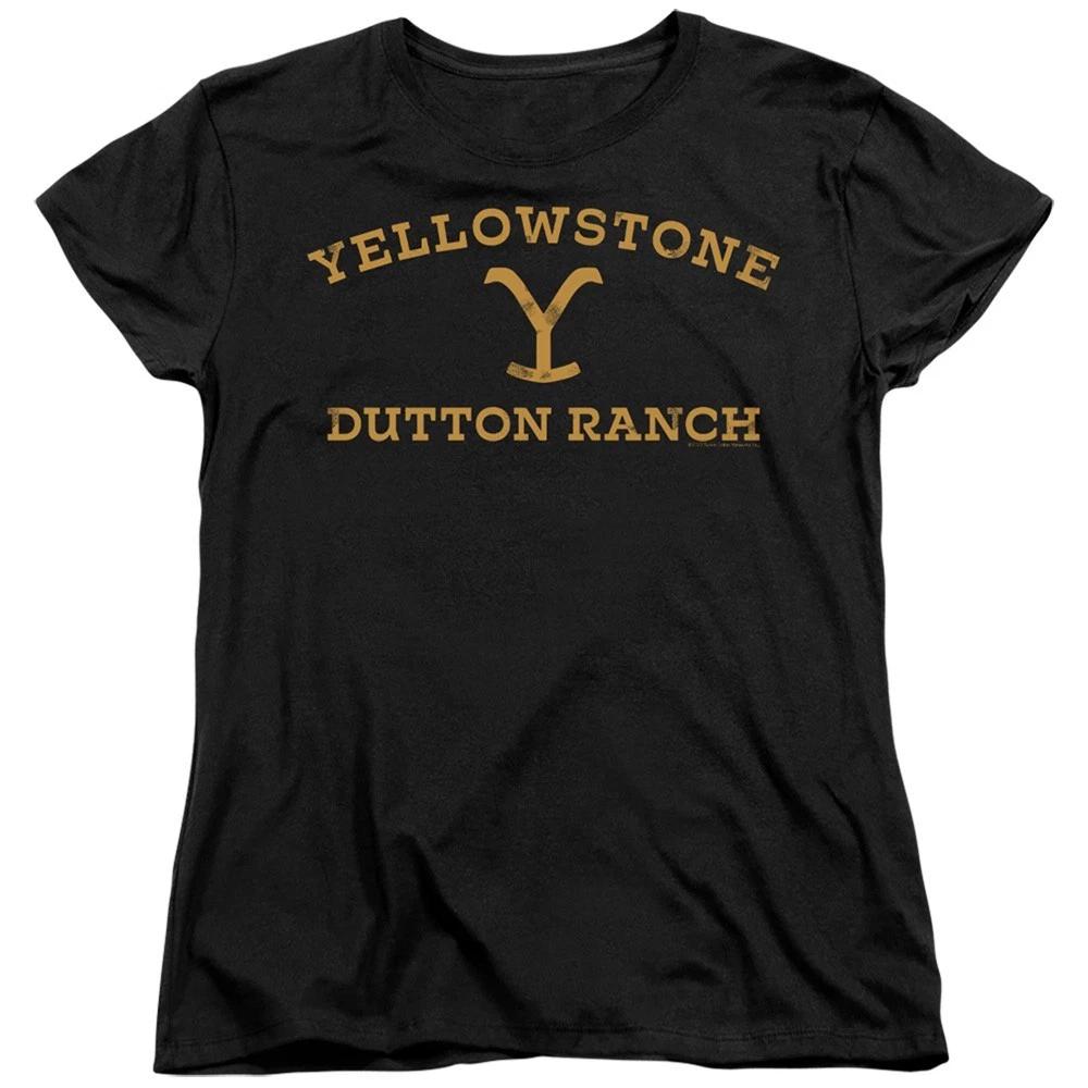 Yellowstone Arched Logo Women s T-Shirt Officially Licensed Tee S-2XL S