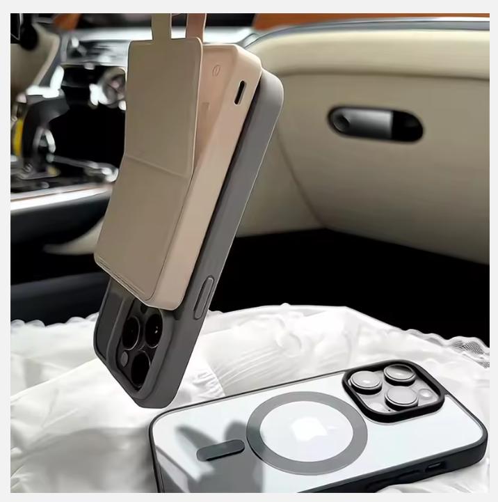 Matte Natural Titanium Magnetic Charging Phone Case for iPhone 16 15 14 13 12 11 Pro Max Plus Mini Magsafe Shockproof Hard Cover