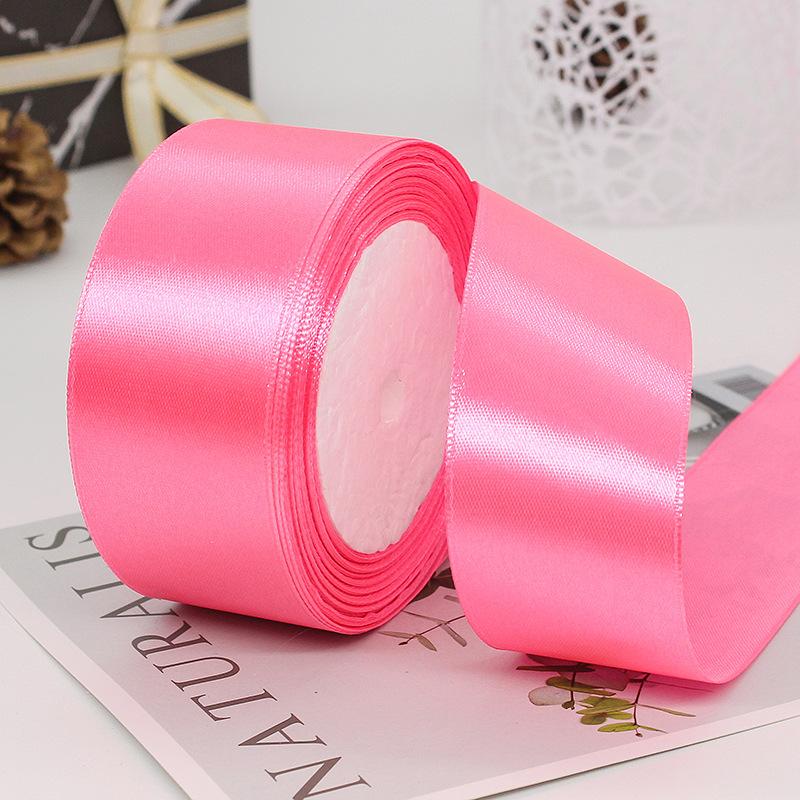25Yards/Roll 40mm Satin Ribbons DIY Bow Handmade Gift Packing Artificial Silk Roses Crafts Supplies Sewing Accessories Material