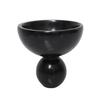 Decorative Pedestal Bowl Stone Catchall Compact Elegant Stable Sculptural