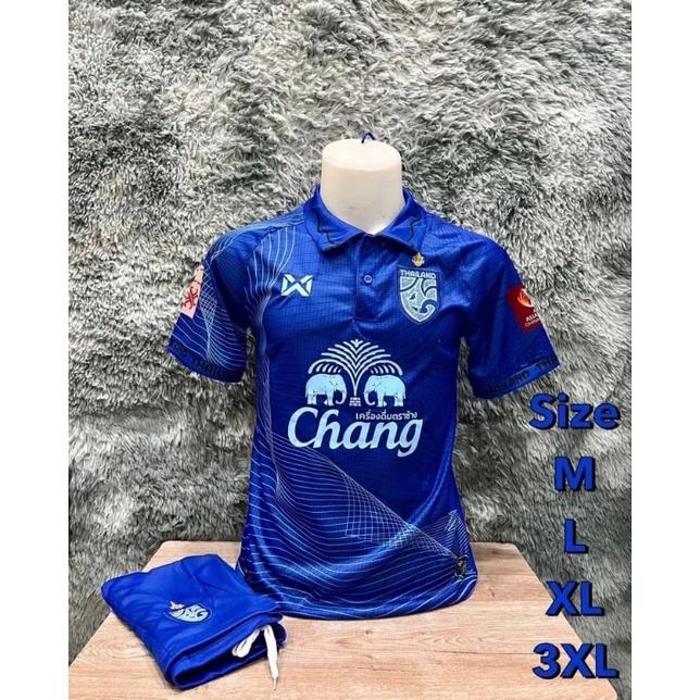 THAILAND Nationalfußball Vintage Polohemd Unisex Herren Damen Sport Trainingstrikot CHEER Druck Schnelltrocknend Kurzarm Uniform Elefant Bier