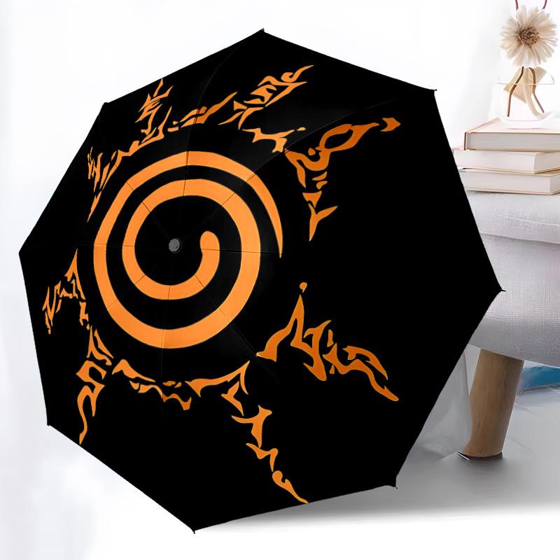 1pc Spiral Symbol Automatic Open/Close Umbrella   Compact Travel Umbrella, 8 Rib Heavy Duty, Perfect for Women & Men    A0923180