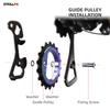 18T Bicycle Jockey Wheel Rear Derailleur Ceramic Pulley Bike Guide Dual-color Oxidation for Shimano R8000/7000 Bicycle Parts