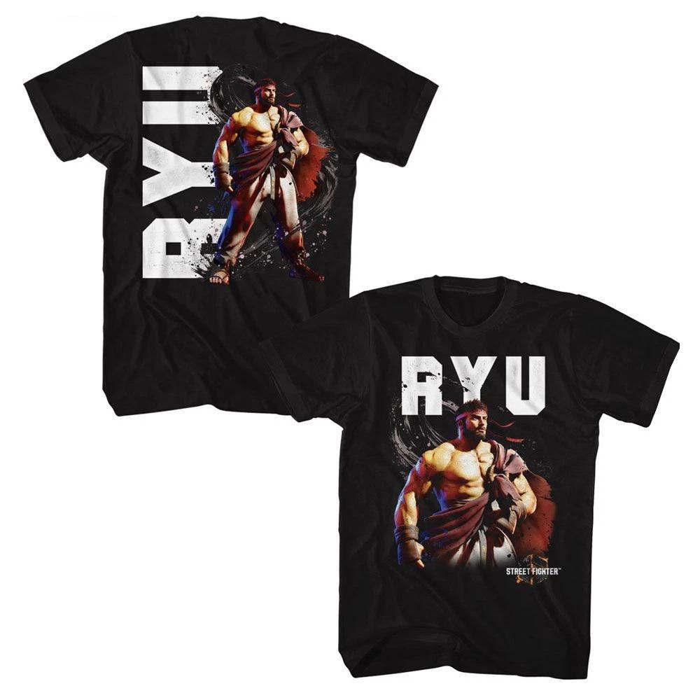 Street Fighter - Ryu Character - American Classics - Solid Black Short Sle 150