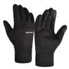 Winter Cycling Gloves Men Outdoor Sports Touchscreen Windproof Warm Fleece Lined Anti-Slip Full Finger