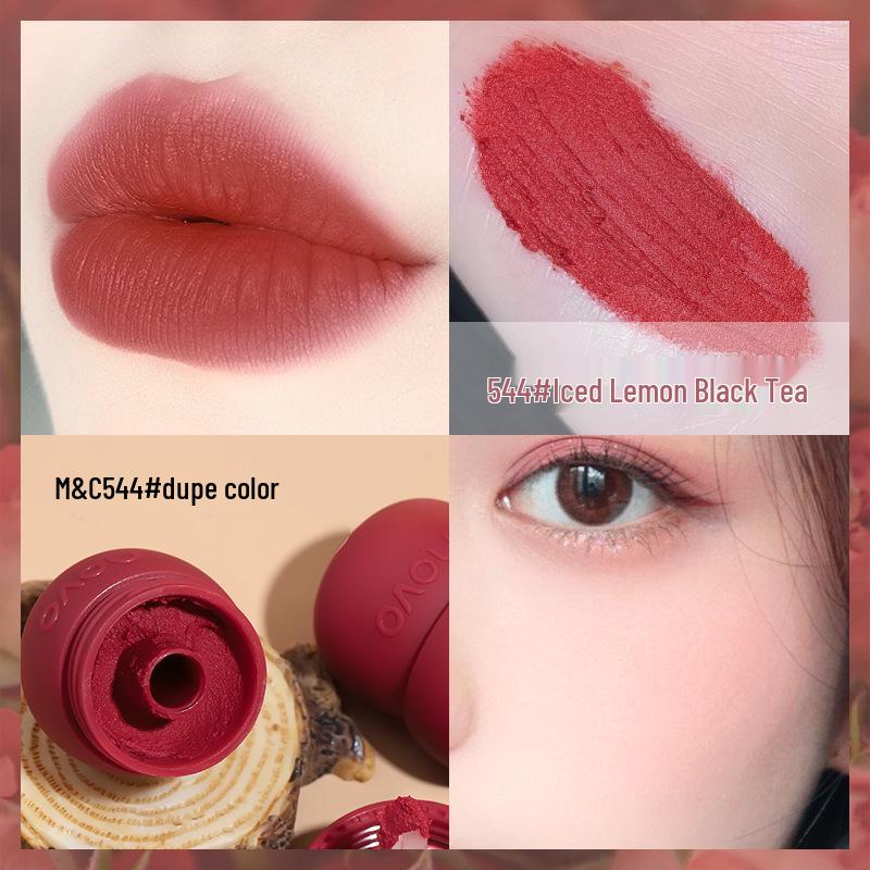 Novo Silky Matte Lip Glaze 5622 - High Pigment, Non-Drying, Lightweight, with Lip Brush