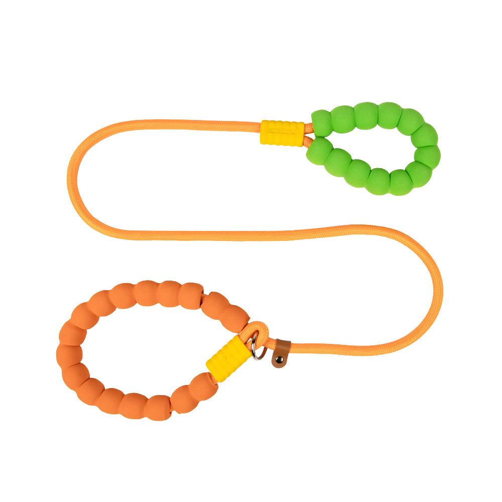 

Поводок для собаки Cloud Candy – Ручка с мягкой подкладкой из хлопка-пузыря, клипсы против удушения и потери, пастельные светоотражающие стропы для прогулок на улице XXXL оранжевый