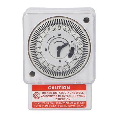 Mechanischer Zeitschalter 24-Stunden-Zyklus 15-Minuten-Intervall Uhrtyp Genaue Industrielle Timer Zeitschaltuhr AC220V
