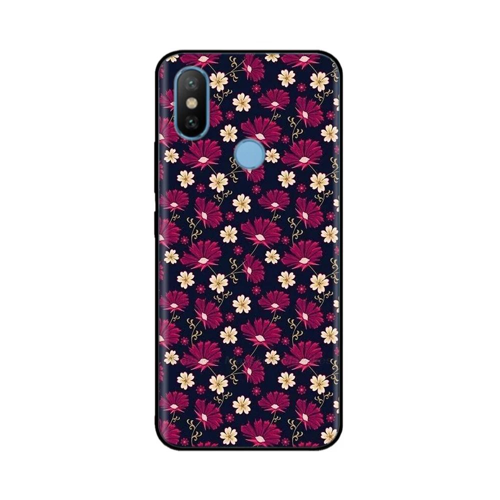 For Xiaomi Mi A2 Lite MiA2 Case Cute Heart Flower Back Cover Soft Silicone Phone Case For Xiaomi Mi A2 Lite A2lite Fundas Bumper