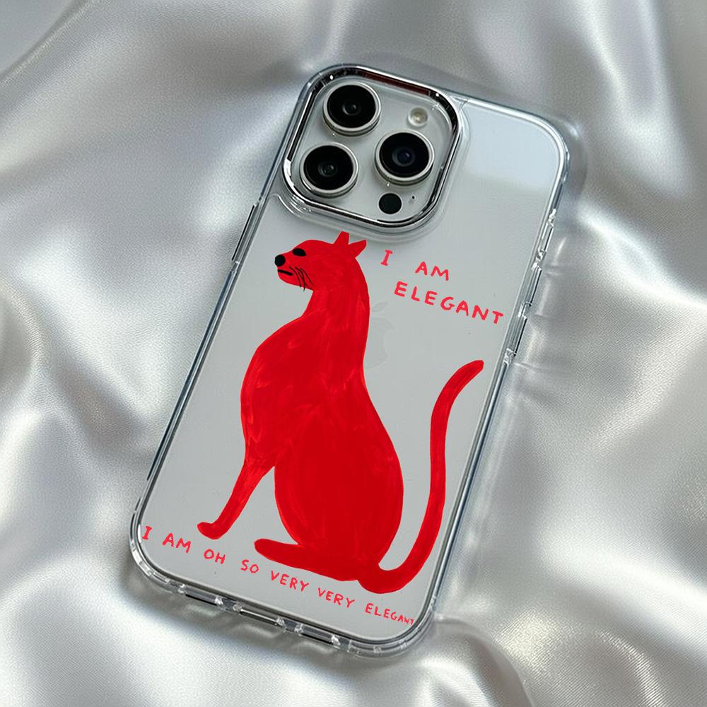 

David Artistic abstract painting design Phone Case For iPhone17 16 15 14 13 12 Pro Max Plus Electroplated Transparent phone case iPhone 14 Plus