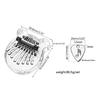 Cute Bear Shape Kalimba Acrylic Finger Pianos Transparent 8 Keys Thumb Piano with Pick Musical Instrument Gift for Girls
