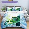 3pcs Green Lantern Duvet Cover Set, 1 Duvet Cover + 2 Pillowcases (No Insert), High-Definition Print for All Seasons,Durable yy251103068