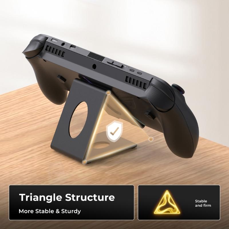 Travel Friendly Space Saving Universal Metal Stand Holder For Tablets And Handheld Devices Ergonomic Design Nonslip Base