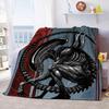 Weiche Überwurfdecke aus dem Film „Aliens“, Weltraummonster, bedruckt, Tagesdecke, Sofa-Couch-Bezüge, Reise-Camping-Decke, Geschenk für Kinder und Erwachsene