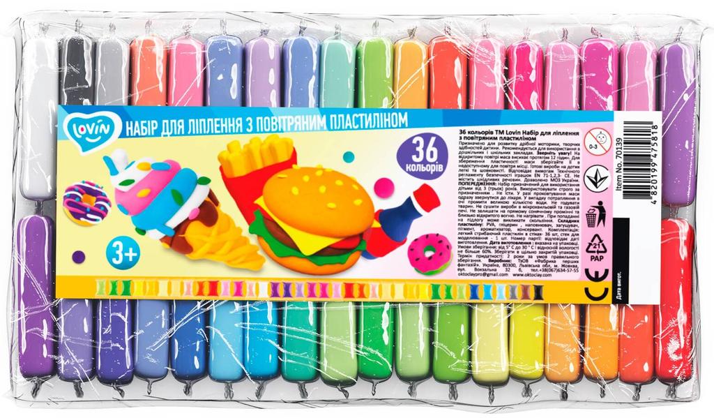 Plastilina Ciastolina Set per Creare Modellazione 36 Colori Per Bambini 70139