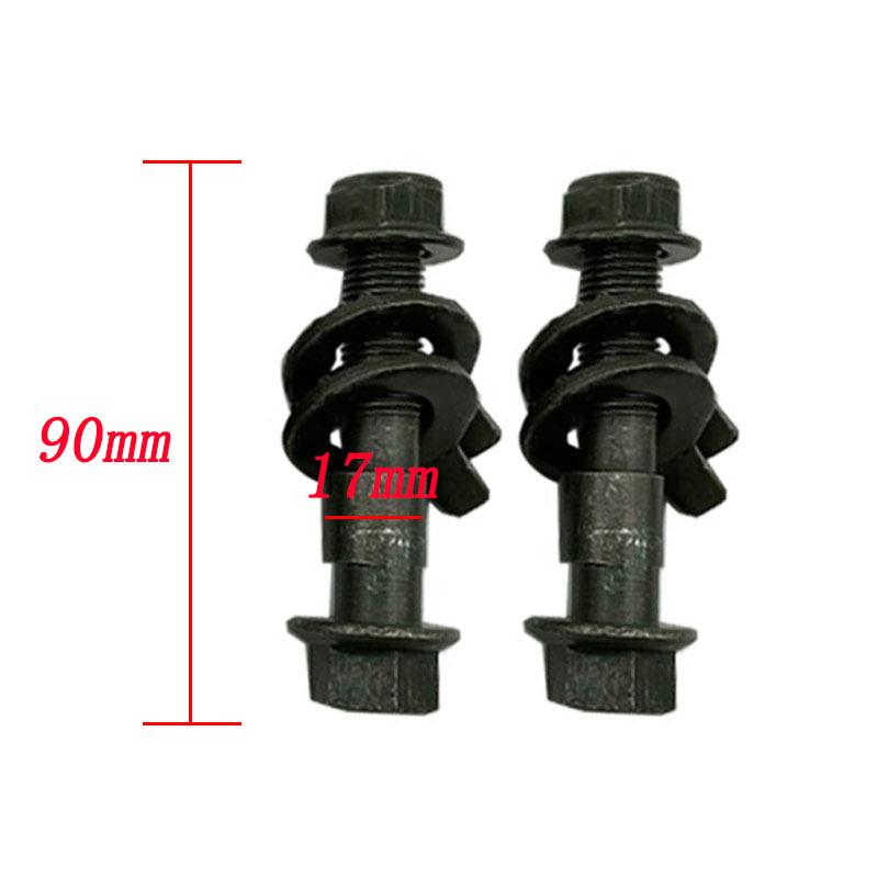2x 10.9 Car Four Wheel Alignment Eccentric Screw 12mm 13mm 14mm 15 16 17mm Camber Angle Adjustment Bolt Car Tire Balance Weight