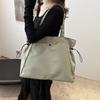 Canvas bag women's  new model, popular this year, large-capacity tote bag, summer versatile shoulder class commuter bag
