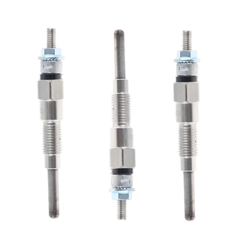 3PCS Engine Heater Glow Plugs 8Mm Parts Accessories For Kubota Tractor B21 B1700D B1700E Part Number 16851-65512 16851-65510-A91