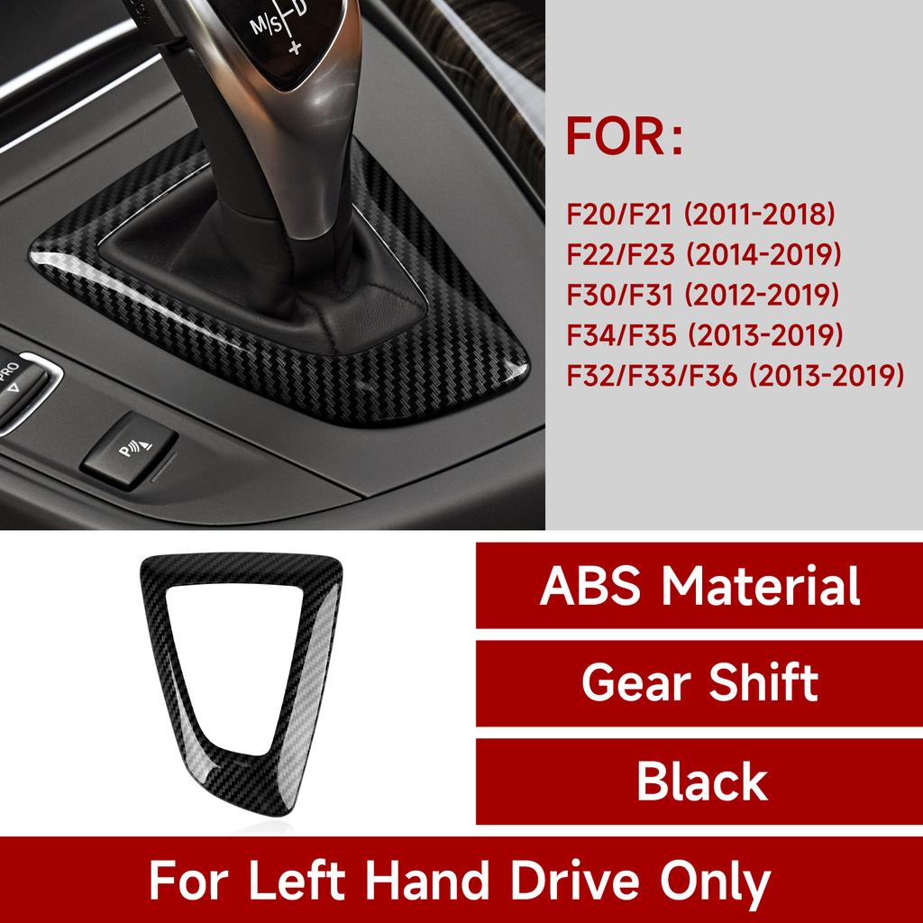 Pour BMW F20 F21 F22 F23 F30 F31 F32 F33 F34 3gt F35 F36 Couvercle de Pommeau de Levier de Vitesse Central de Voiture Panneau de Garniture ABS Fibre de Carbone Intérieur