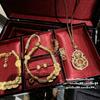 Ancien Ciseau en Filigrane d'Or Gourde à Cheveux Multi-Belle Pendentif Collier, Nouveau Style Chinois, Bracelet Sac Chanceux Enroulé Femme Riche