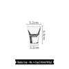 Set of 6 Baijiu and Whiskey Shot Glasses - Small 2 Liang Crystal Bullet Cups